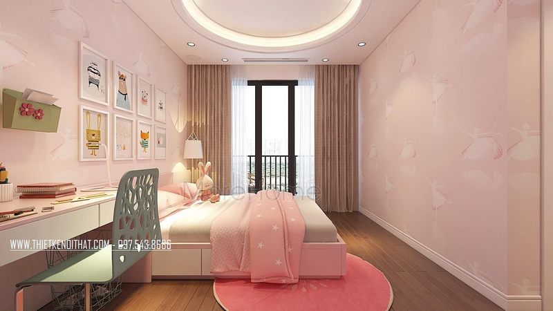 trần thạch cao phòng ngủ bé gái trần thạch cao phòng ngủ bé gái