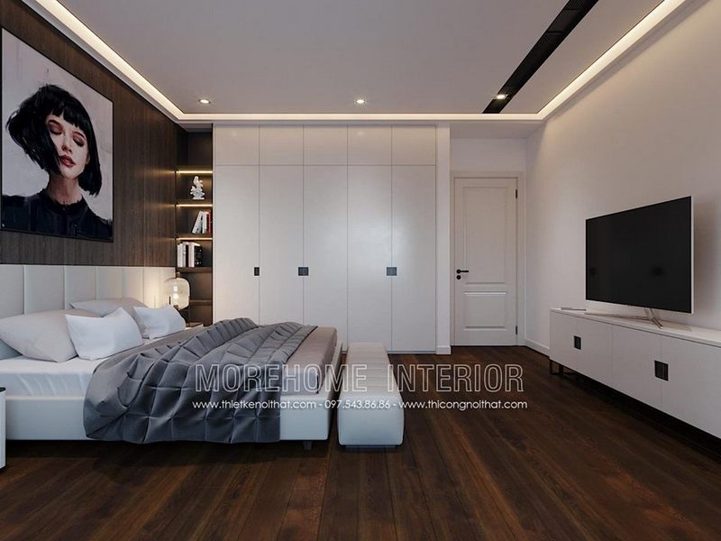 trần thạch cao phòng ngủ hiện đại trần thạch cao phòng ngủ hiện đại