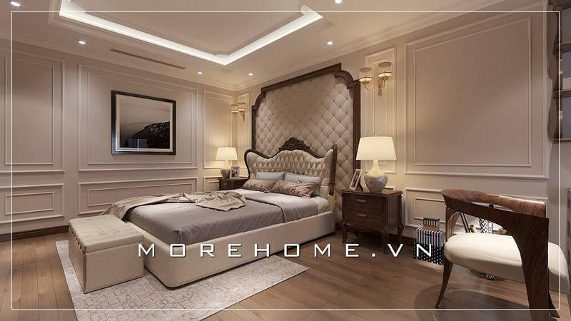 trần thạch cao phòng ngủ tân cổ điển trần thạch cao phòng ngủ tân cổ điển