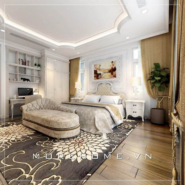 trần thạch cao phòng ngủ tân cổ điển trần thạch cao phòng ngủ tân cổ điển