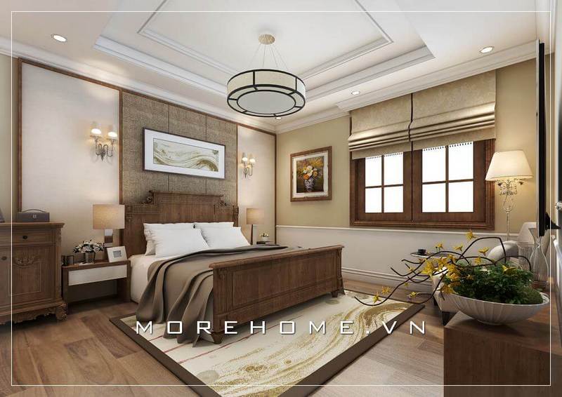 trần thạch cao phòng ngủ tân cổ điển trần thạch cao phòng ngủ tân cổ điển