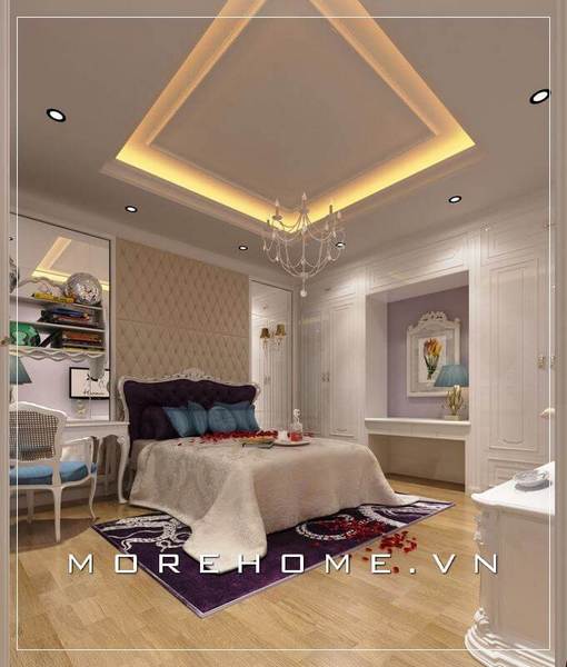 trần thạch cao phòng ngủ tân cổ điển trần thạch cao phòng ngủ tân cổ điển