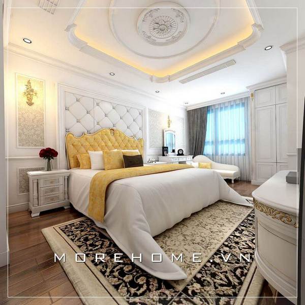 trần thạch cao phòng ngủ tân cổ điển trần thạch cao phòng ngủ tân cổ điển