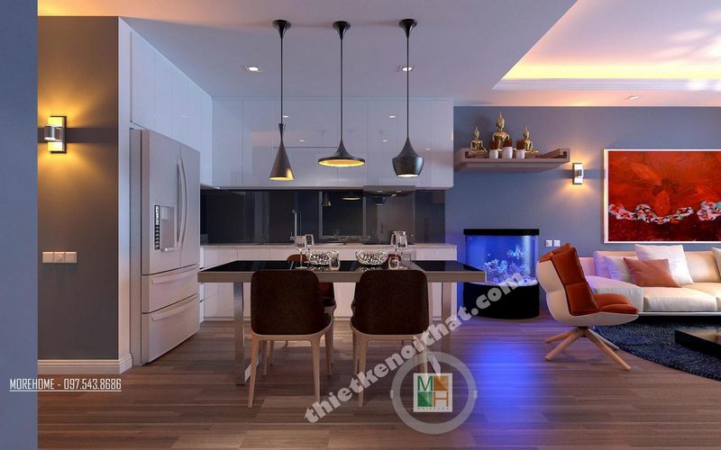 Bàn thờ treo tường cho chung cư hiện đại đẹp chất lượng