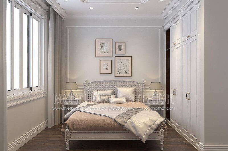 Thiết kế phòng ngủ biệt thự tân cổ điển
