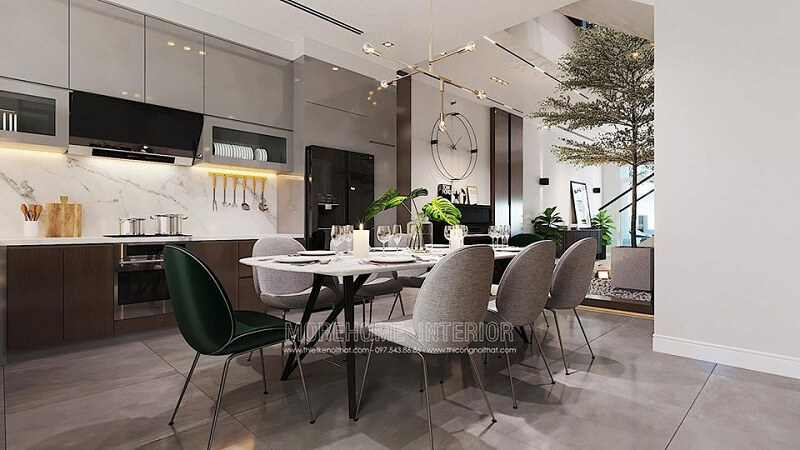 Bàn ghế ăn biệt thự đẹp