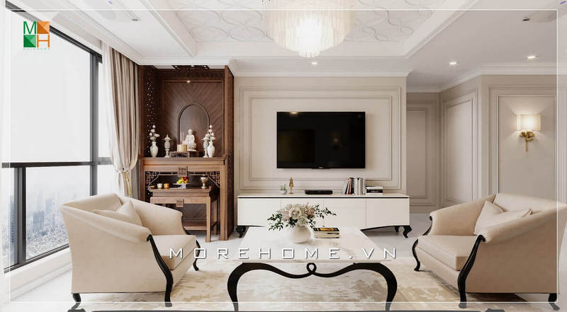 Kệ tivi tân cổ điển đẹp