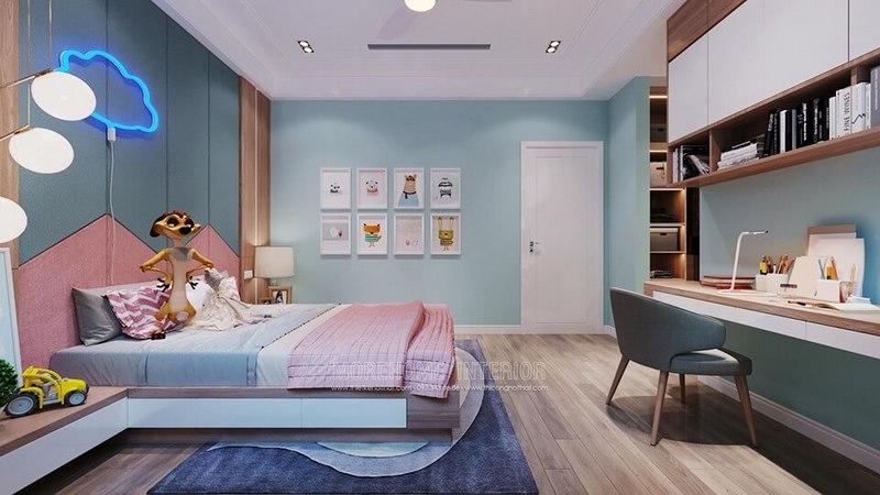 bàn học liền giá sách chất lượng tại Hà Nội