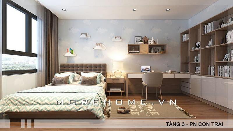 bàn học liền giá sách chất lượng tại Hà Nội