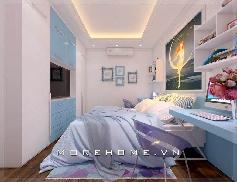 bàn học liền giá sách chất lượng tại Hà Nội