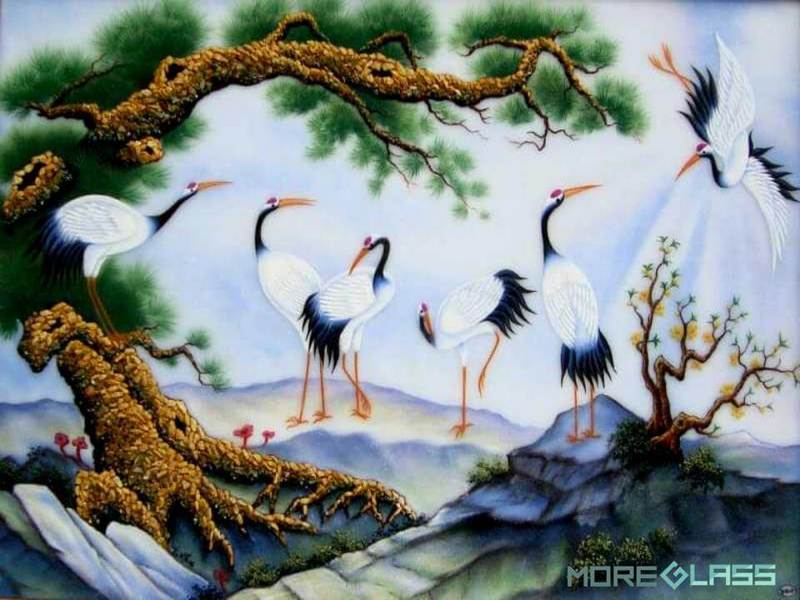 tranh kính đẹp