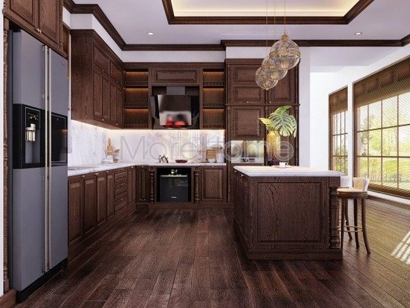 tủ bếp tân cổ điển tủ bếp tân cổ điển