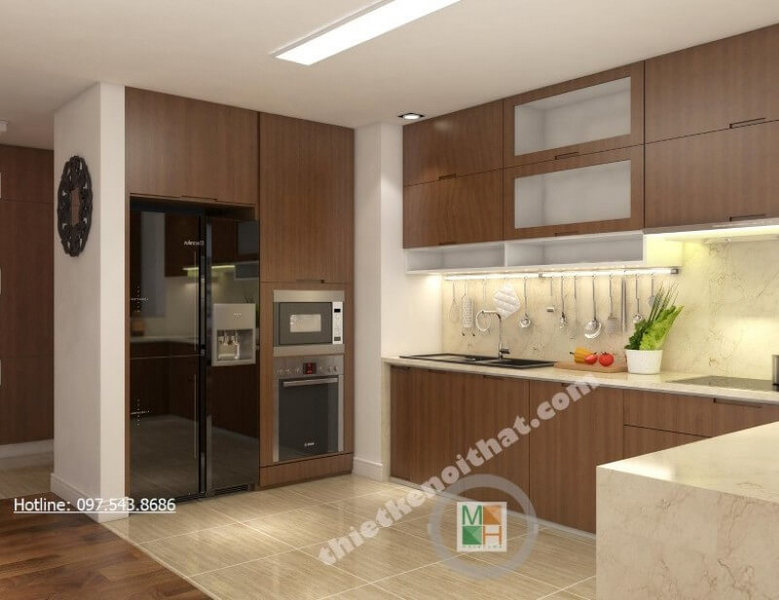 thiết kế phòng bếp