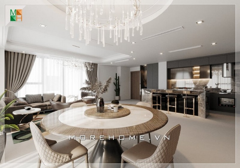 Trần thạch cao phòng bếp