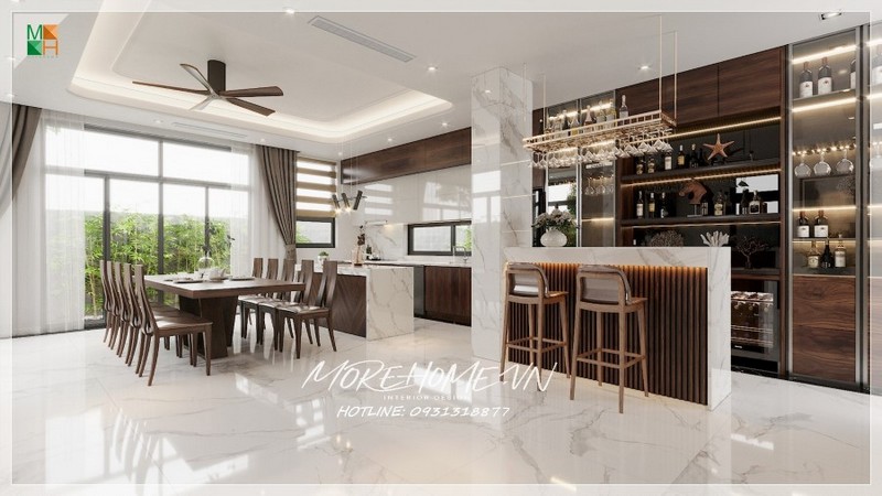 Trần thạch cao phòng bếp
