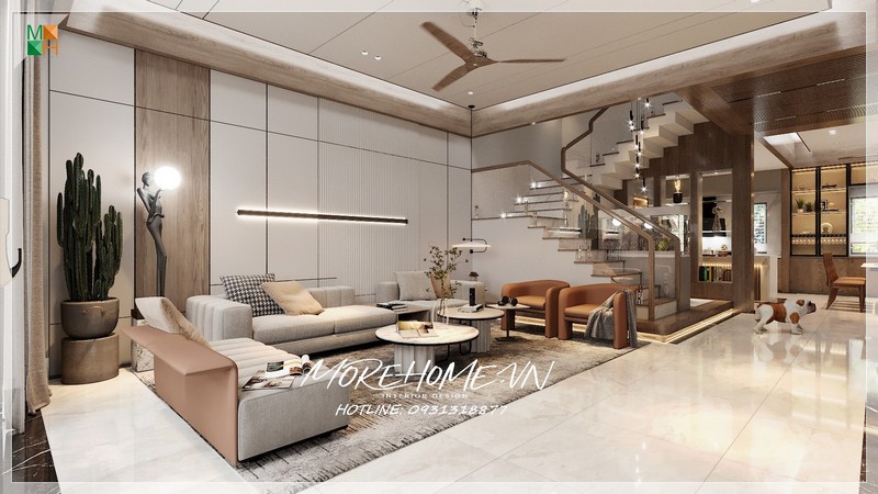 Thiết kế phòng khách nhà ống Thiết kế phòng khách nhà ống