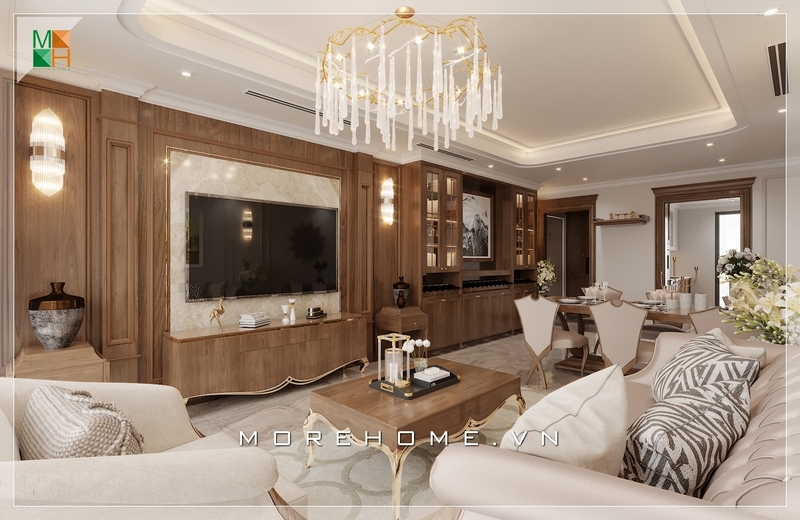 Kệ tivi gỗ óc chó