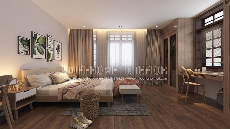 Nội thất phòng ngủ gỗ tự nhiên