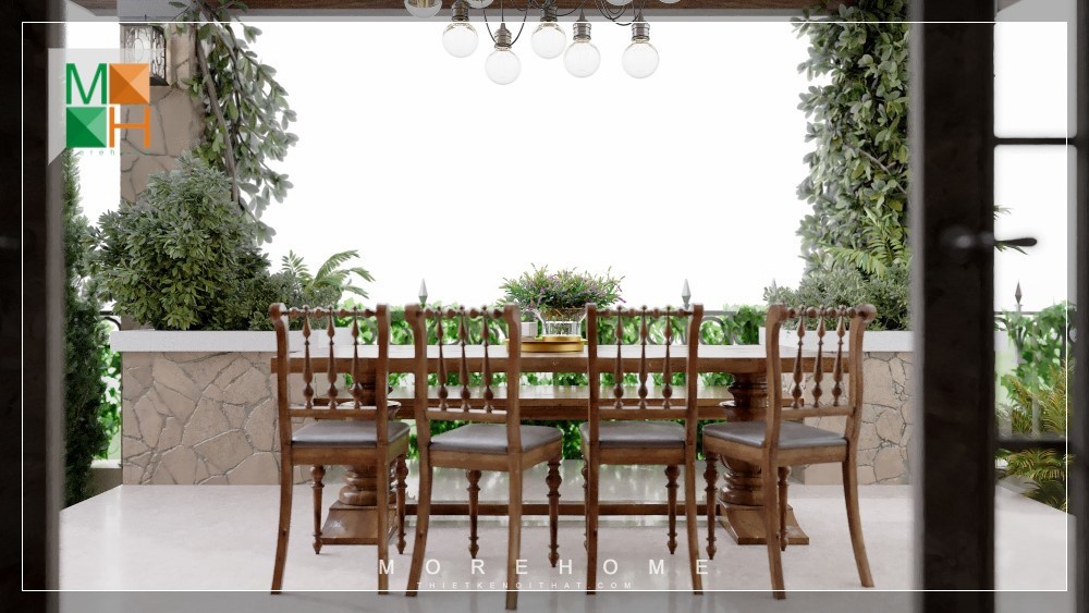 Thiết kế biệt thự 4 phòng ngủ