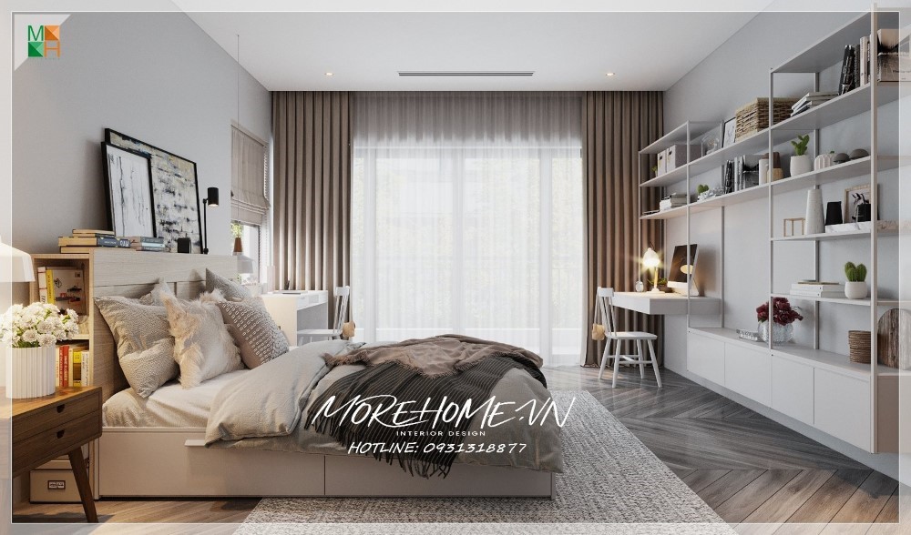 Thiết kế biệt thự 4 phòng ngủ