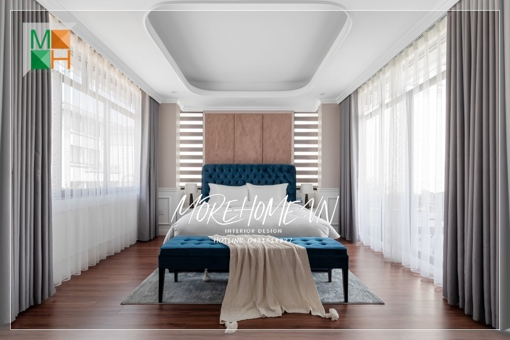 Thiết kế phòng ngủ biệt thự tân cổ điển