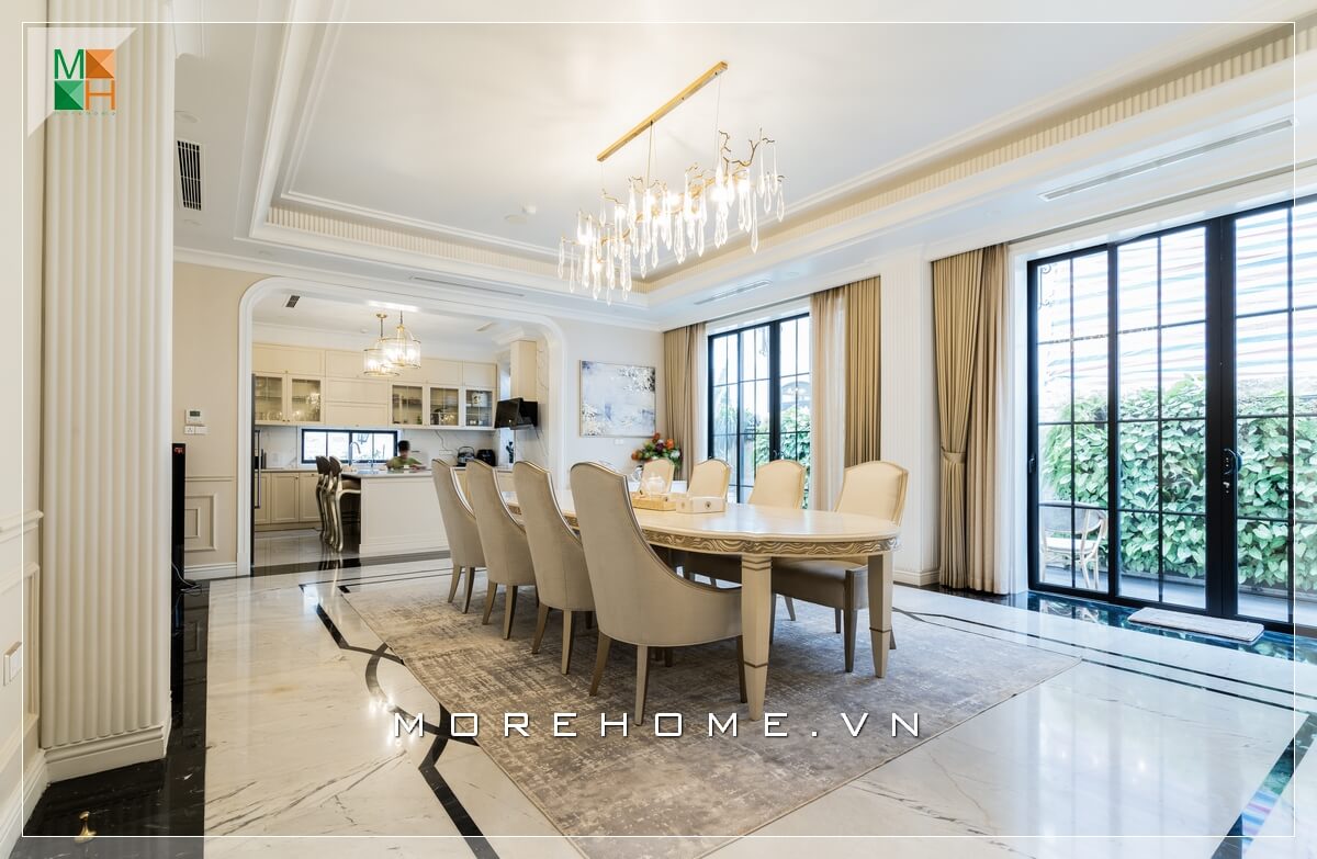 Thiết kế biệt thự 3 tầng tân cổ điển
