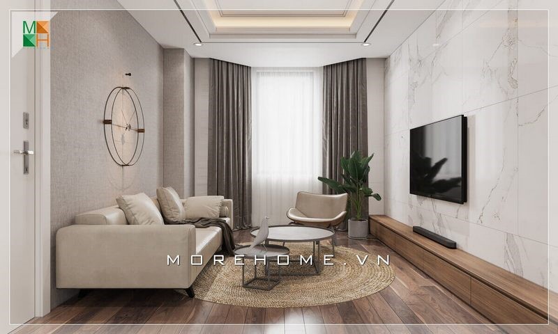 Thiết kế nội thất chung cư phong cách tối giản