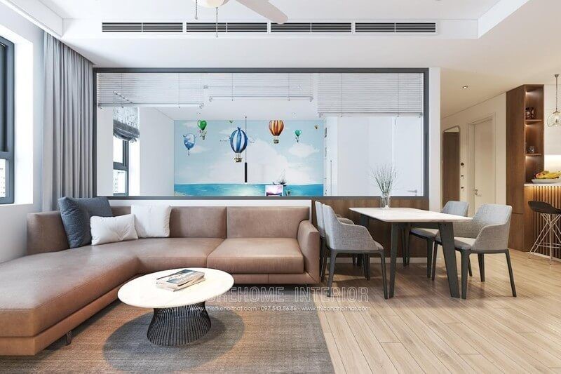 Thiết kế nội thất căn hộ chung cư từ 50m2 - 59m2