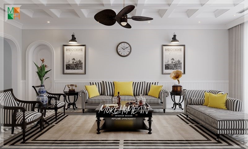 thiết kế nội thất nhà chung cư 70m2 phòng ngủ đa phong cách
