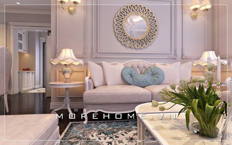 thiết kế nội thất nhà chung cư 70m2 phòng ngủ đa phong cách