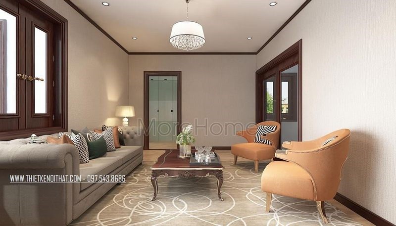 thiết kế nội thất nhà chung cư 70m2 phòng ngủ đa phong cách