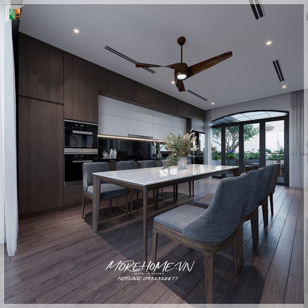 Thiết kế phòng bếp chung cư