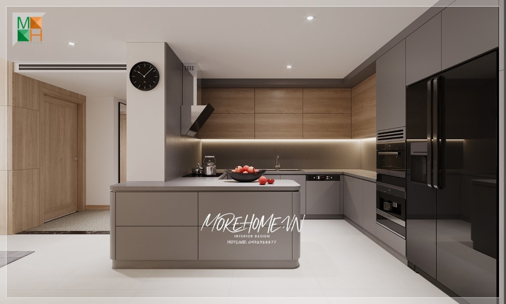 Thiết kế phòng bếp chung cư
