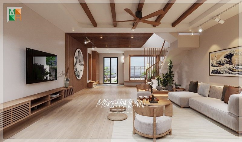 Thiết kế phòng khách nhà ống