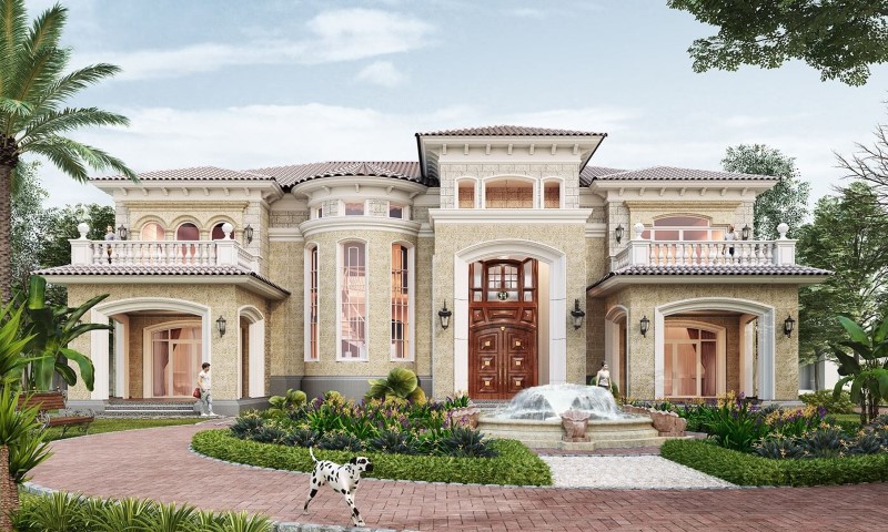 Thiết kế nội thất biệt thự kiểu Pháp