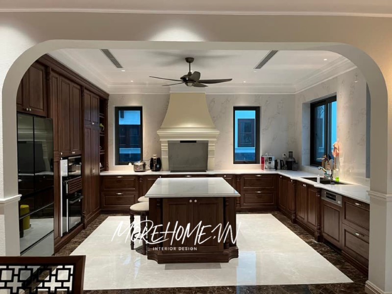 Thiết kế nội thất gỗ óc chó