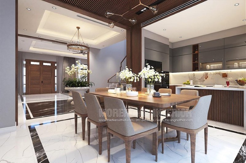 Thiết kế nội thất gỗ óc chó