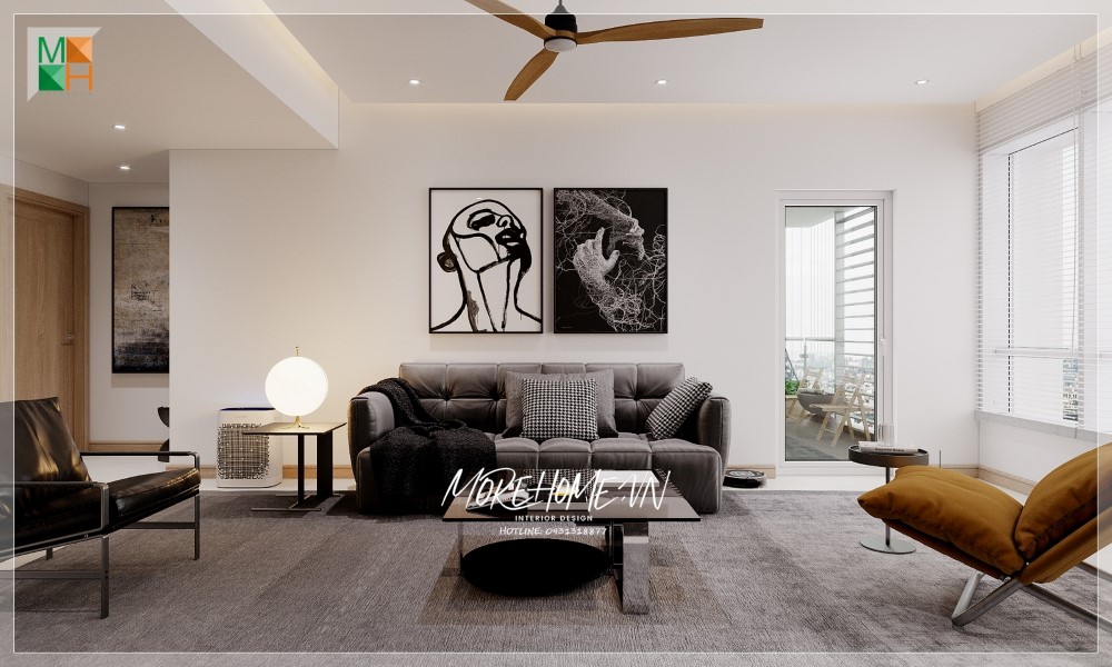  Thiết kế nội thất chung cư 80m2, 85m2, 86m2