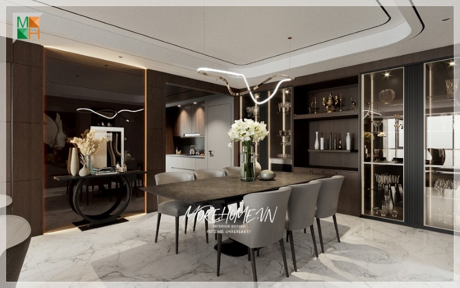 Thiết kế phòng ăn chung cư đẹp