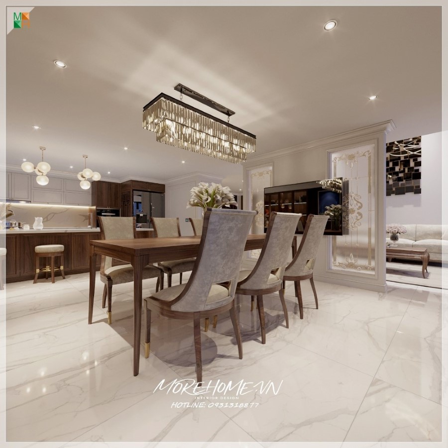 Thiết kế phòng ăn chung cư đẹp