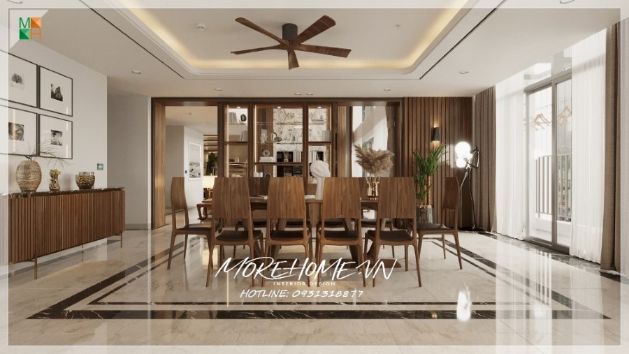 Thiết kế phòng ăn chung cư đẹp