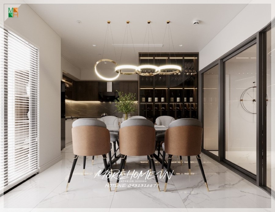 Thiết kế phòng ăn chung cư đẹp