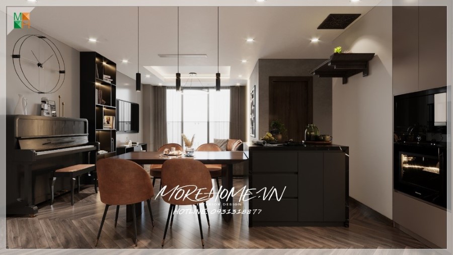 Thiết kế phòng ăn chung cư đẹp