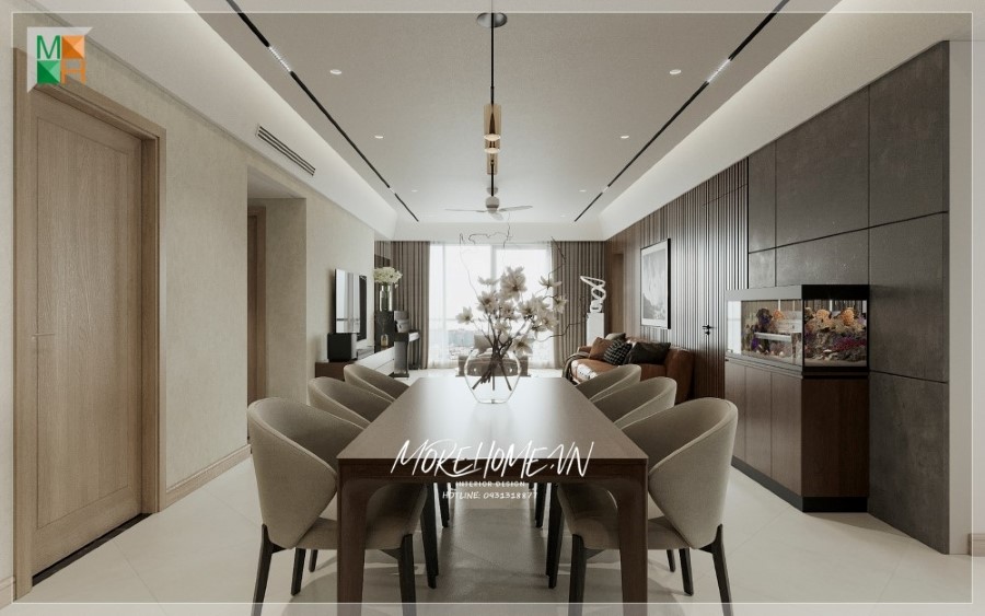 Thiết kế phòng ăn chung cư đẹp