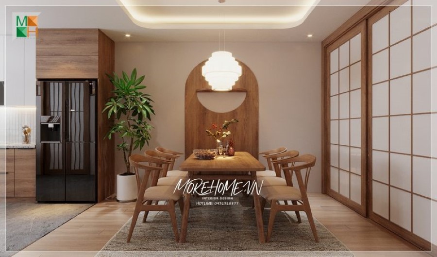 Thiết kế phòng ăn chung cư đẹp