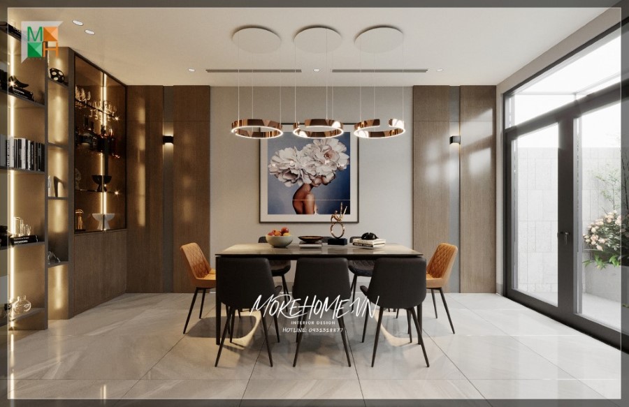 Thiết kế phòng ăn chung cư đẹp