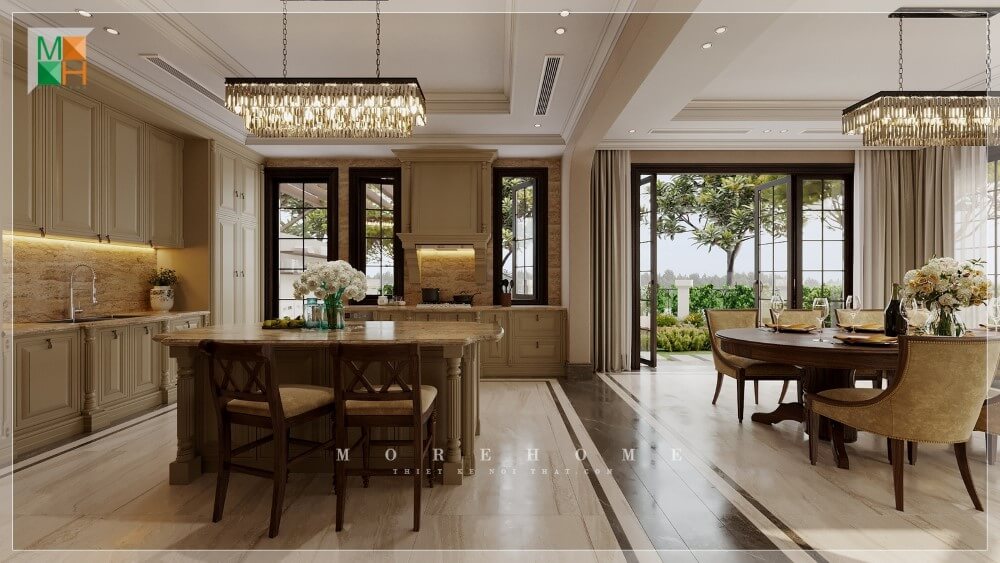 Thiết kế nội thất biệt thự đơn lập