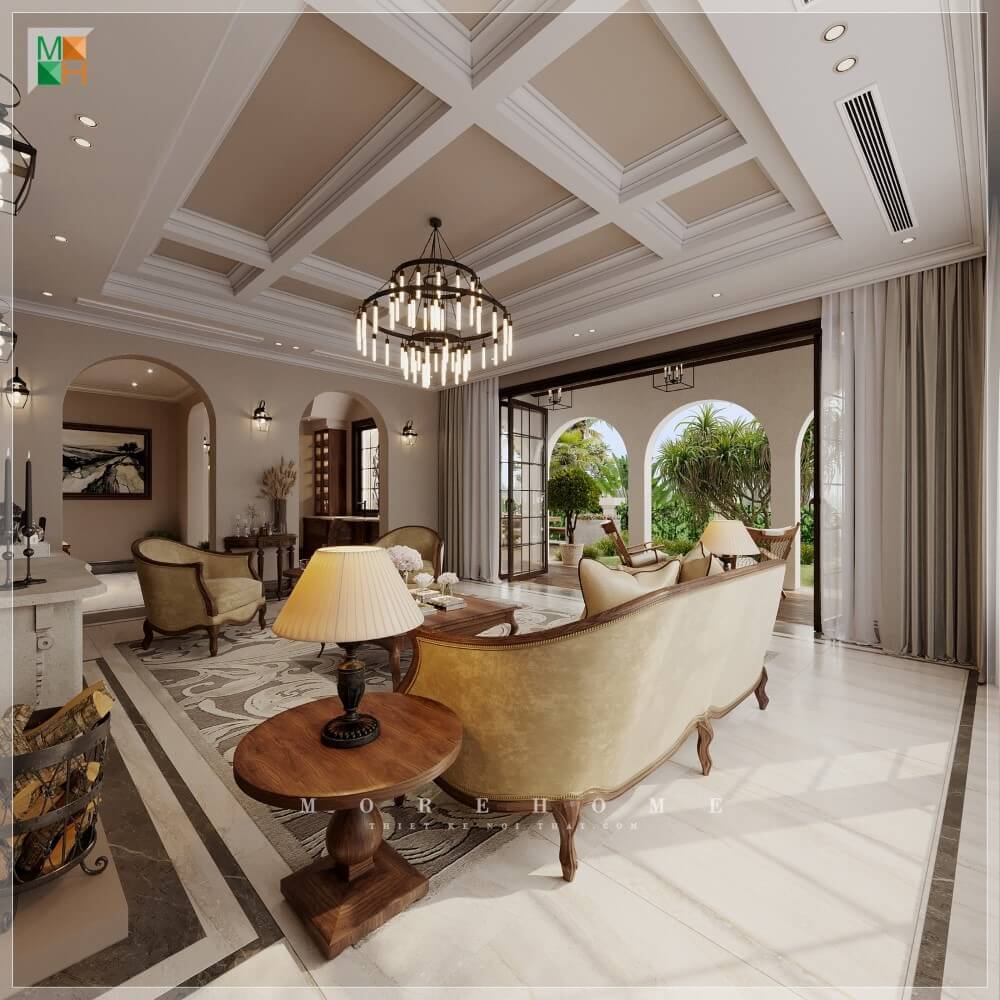 Thiết kế nội thất biệt thự đơn lập