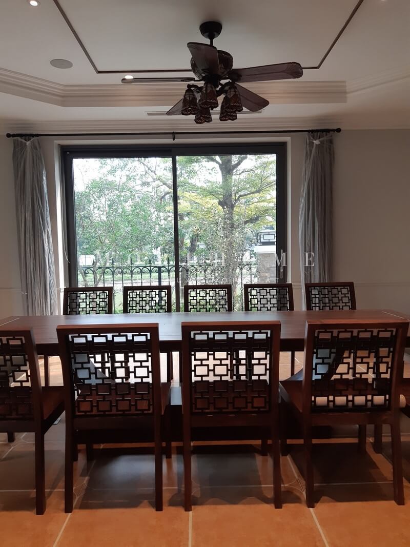 Thiết kế nội thất biệt thự gỗ óc chó