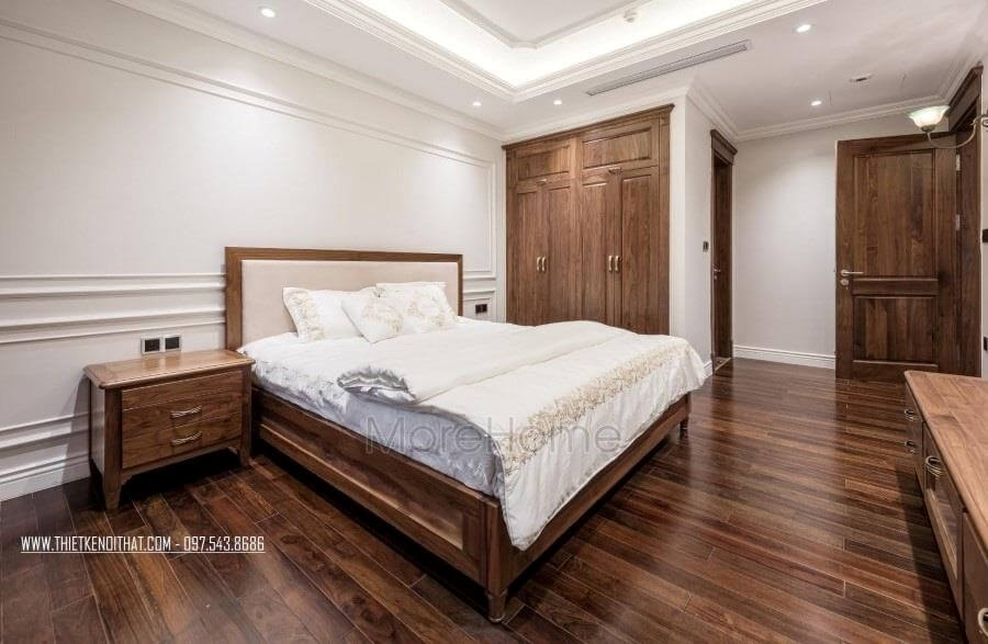 Thiết kế nội thất biệt thự gỗ óc chó